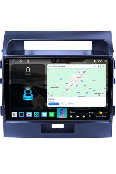 navi-it Navigatie dedicata Toyota Land Cruiser 200 2008-2015, 4GB RAM 64GB ROM, Octacore, Android 14, Displa