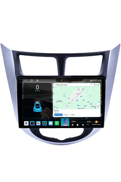 navi-it Navigatie dedicata Hyundai Accent 2010-2016, 4GB RAM 64GB ROM, Octacore, Android 14, Display QLED 1K