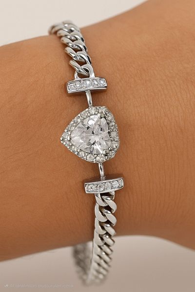 G Sport POLO Steel Diamond Stone Detailed Bracelet