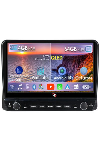 navi-it Dedicated navigation Grand Voyager 2011-2015 with rotary buttons model 2024, 4 GB RAM 64 ROM, Quadcore