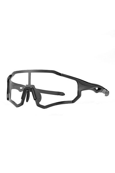 shumee Okulary rowerowe fotochromowe z ramką i filtrami UV 400 UVA i UVB czarne