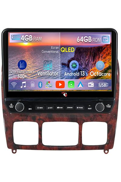 navi-it Dedicated navigation S Class 1998-2005 with rotary buttons model 2024, 4 GB RAM 64 ROM, Quadcore, Andr