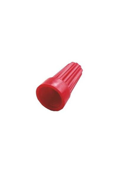 flores Set of 100 quick-connect terminal connectors for cable, red, P5 x 10 mm