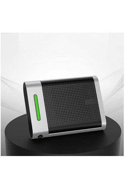 COOYA جهاز تنقية هواء صغير مزود بفلتر HEPA H13، جهاز تنقية هواء هادئ عبر USB لسطح المكتب لغرفة النوم والسيارة (فضي)