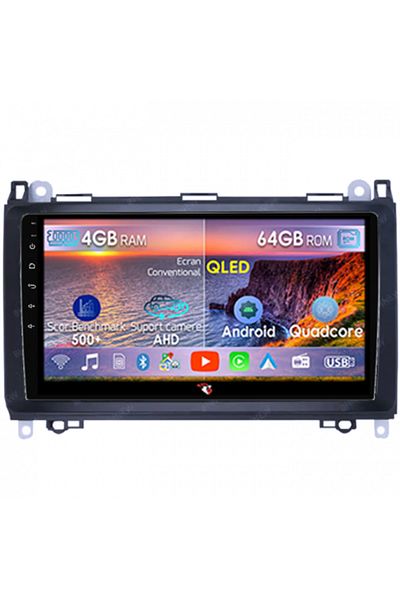 navi-it Navigatie dedicata Mercedes-Benz, 4GB RAM 64GB ROM, Octacore, Android 14, Display QLED 1K, 9", DSP,