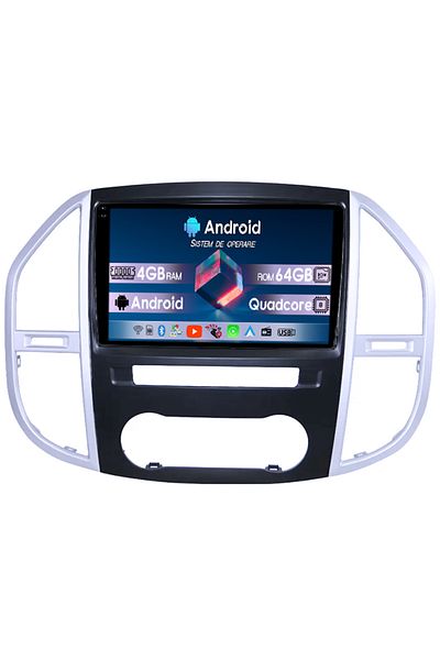 navi-it Navigatie dedicata Mercedes Vito 3, 4GB RAM 64GB ROM, Octacore, Display 10" QLED 1K, Carplay, Androi