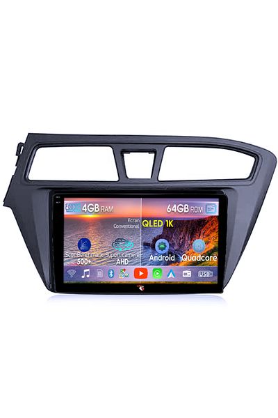 navi-it Dedicated navigation for Hyundai i20 2015-2017, 4GB RAM 64GB ROM, Octacore, Android 14, 9" QLED 1K Display