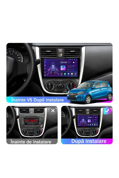 navi-it Navigatie dedicata Suzuki Celerio 2015-2018, 4GB RAM 64GB ROM, Quad Core, Display 9" QLED 1K, Carpla