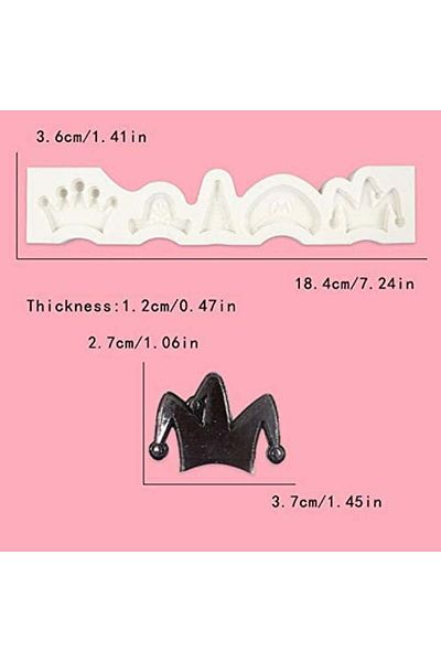 Longwu Set of 2 epoxy resin molds, silicone, white