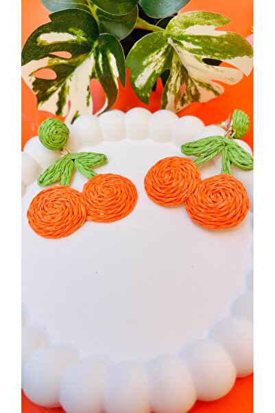 QUMLA HASIR ARKASI ÇELİK KİRAZ KÜPE