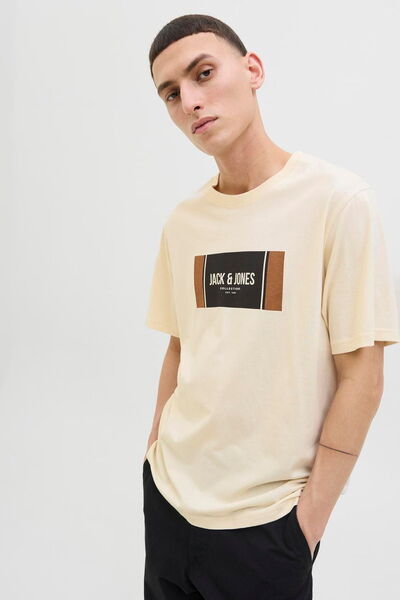 Jack & Jones Ανδρικό μπλουζάκι με τυπωμένο λογότυπο στήθους - Hayato