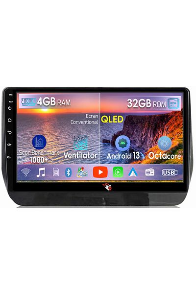 navi-it Navigatie dedicata Hyundai H1 2019, 4 GB RAM 32 ROM, Android 13, Display QLED, 9", DSP, Carplay, And