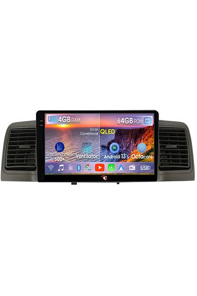 navi-it Navigatie dedicata Toyota Corolla EX 2007-2012, 4GB RAM 64GB ROM, Octacore, Android 13, Display QLED