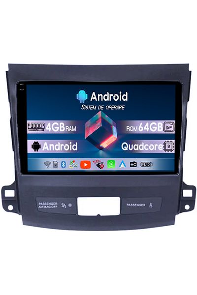 navi-it Navigatie dedicata Mitsubishi Outlander 2006-2014, 4GB RAM 64GB ROM, Octacore, Display 9" QLED 1K, C