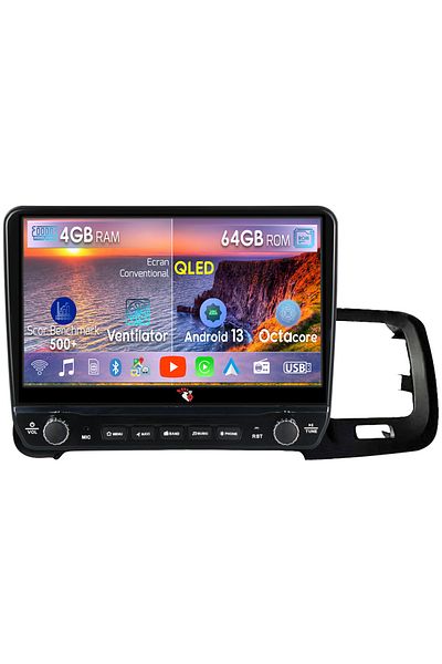 navi-it Dedicated navigation S60 V60 2011-2020 with rotary buttons model 2024, 4 GB RAM 64 ROM, Quadcore, Andr