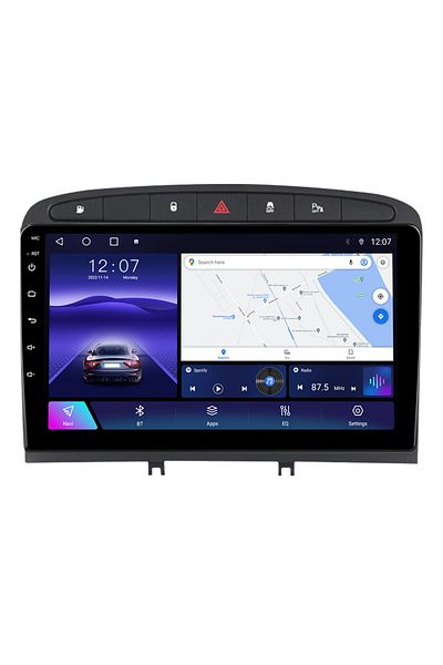 navi-it Navigatie dedicata Peugeot 408 Black, 4GB RAM 64GB ROM, Octacore, Android 13, Display QLED 9", DSP,