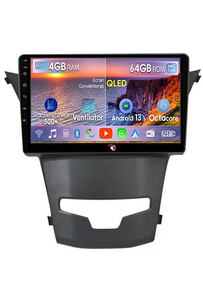 navi-it Navigatie dedicata Ssangyong Actyon 2013-2017, 4GB RAM 64GB ROM, Octacore, Android 13, Display QLED