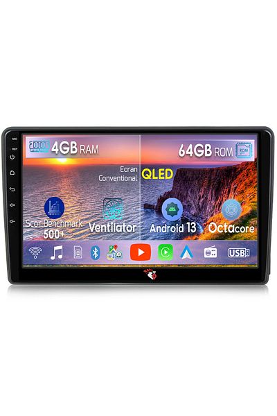 navi-it Navigatie dedicata Ford Transit 2002-2012, 4GB RAM 64GB ROM, Octacore, Android 13, Display QLED 9",