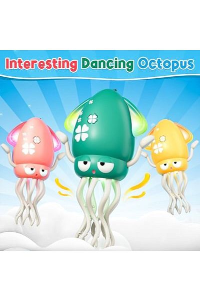 MACON Electric Dancing Octopus Baby Toy – Crawling, Music & Tummy Time Fun | USB Rechargeable