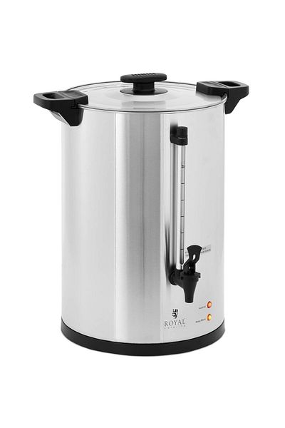 Royal Catering Zaparzacz do kawy herbaty z kranem 20 l 1650 W srebrny