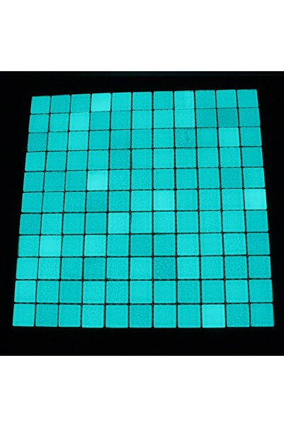 PROCART Phosphorescent mosaic that illuminates aqua, 30x30 cm, glow decoration