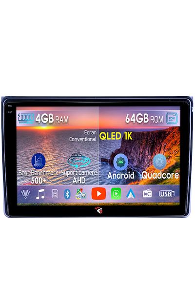 navi-it Navigatie dedicata Audi A4 B6 B7, SEAT EXEO 2001-2008, 4GB RAM 64GB ROM, Octacore, Android 14, Displ