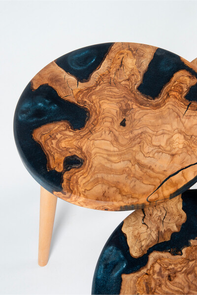 GökçesanSehpa EPOKSİ ZİGON SEHPA