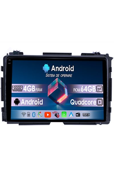 navi-it Navigatie dedicata Honda Vezel 2014/HR-V/XR-V, 4GB RAM 64GB ROM, Quadcore, Android 14, Display QLED