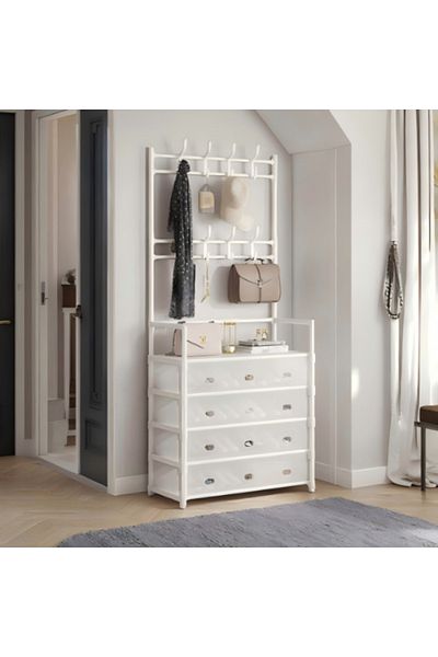 Choice 3 in 1 Multi-Tier Shoe and Hat Rack White