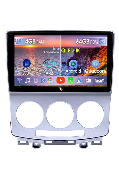navi-it Dedicated navigation for Mazda 5 2005-2010, 4GB RAM 64GB ROM, Octacore, Android 14, Display QLED 1K 9", Ca