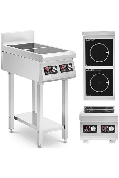 Royal Catering Kuchnia indukcyjna 2 palnikowa wolnostojąca 400 V 2 x 3500 W
