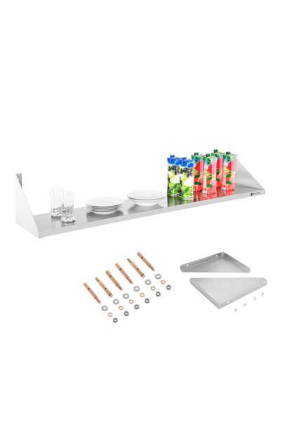Royal Catering Raft suspendat de perete din oțel inoxidabil, 150 cm