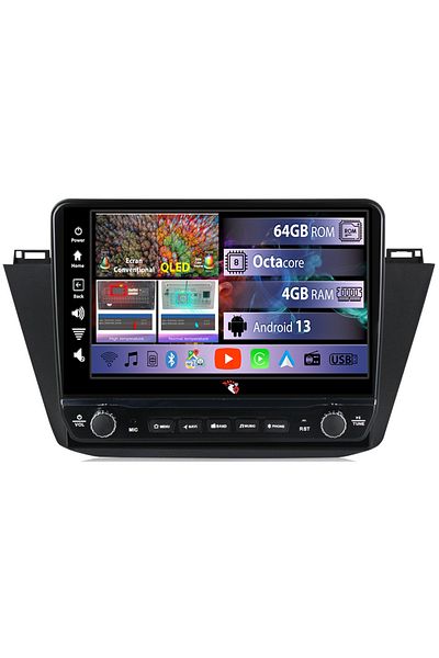 navi-it Dedicated navigation Tiguan 2017-2019 with rotary buttons model 2024, 4 GB RAM 64 ROM, Quadcore, Andro