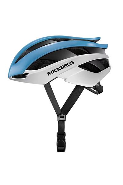 shumee Kask rowerowy uniwersalny regulowany rozmiar M niebiesko-biały