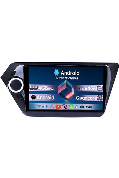 navi-it Navigatie dedicata Kia Rio 2011-2015, 4GB RAM 64GB ROM, Quad Core, Display 9" QLED 1K, Carplay, Andr