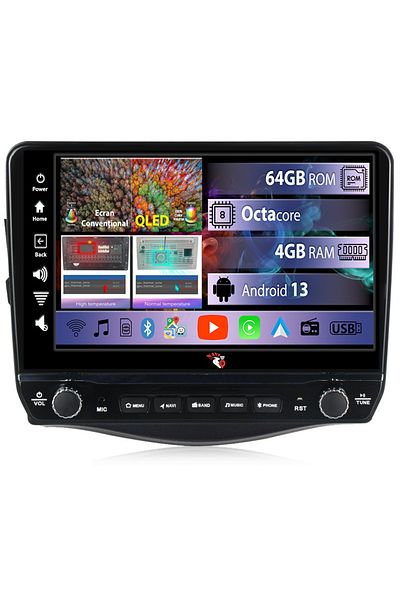 navi-it Dedicated navigation RAV4 2005-2013 with rotary buttons model 2024, 4GB RAM 64GB ROM, Quadcore, Android