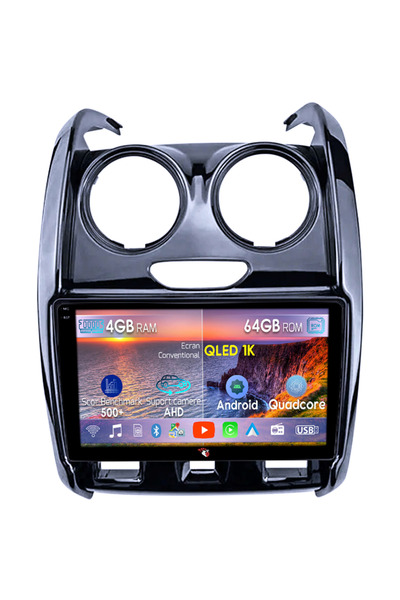 navi-it Navigatie dedicata Renault Duster 2015-2020 Lada Largus 2021, 4GB RAM 64GB ROM, Octacore, Android 14