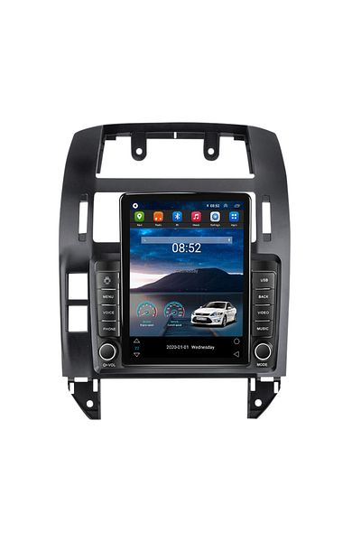 navi-it Dedicated navigation for VW Polo Mk4 2004-2009, Tesla Style, ANDROID 13, 10 inch, 8+128GB, Internet