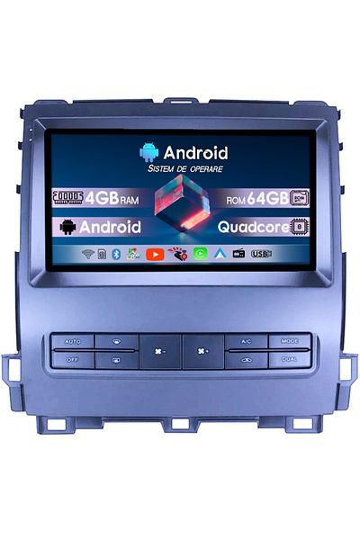 navi-it Navigatie dedicata Toyota Land Cruiser PradoLexus GX470 GX 470 J120 2002-2009, 4GB RAM 64GB ROM, Qua