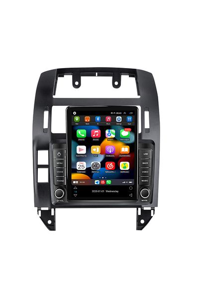 navi-it Dedicated navigation for VW Polo Mk4 2004-2009, Tesla Style, ANDROID 13, 10 inch, 8+128GB, Internet