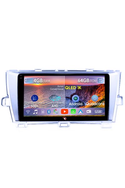 navi-it Navigatie dedicata Toyota Prius, 4GB RAM 64GB ROM, Octacore, Android 14, Display QLED 1K 9", Carplay