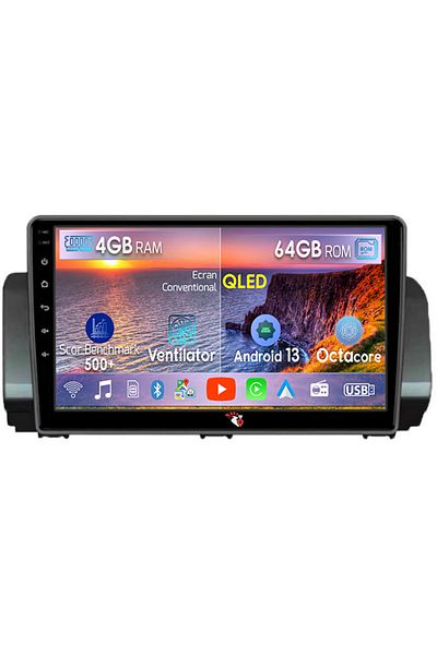 navi-it Navigatie dedicata Dacia Sandero&Jogger 2021, 4GB RAM 64GB ROM, Octacore, Android 13, Display QLED 9