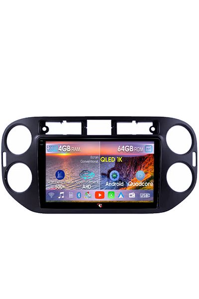 navi-it Navigatie dedicata Volkswagen Tiguan, 4GB RAM 64GB ROM, Octacore, Android 14, Display QLED 1K 9", DS