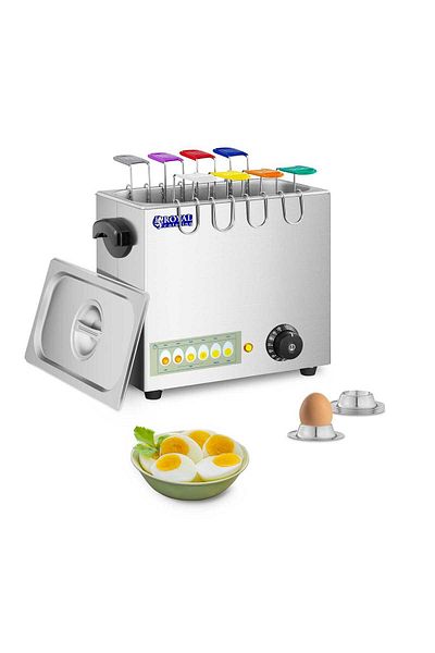 Royal Catering Jajowar urządzenie do gotowania 8 jajek 2600W 30 - 110deg C + 4x podstawka do jajek
