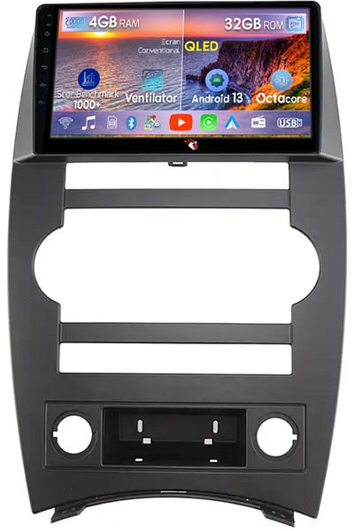 navi-it Navigatie dedicata Jeep Commander 2007-2008, 4 GB RAM 32GB ROM, Android 13, Display QLED, 9", DSP, C
