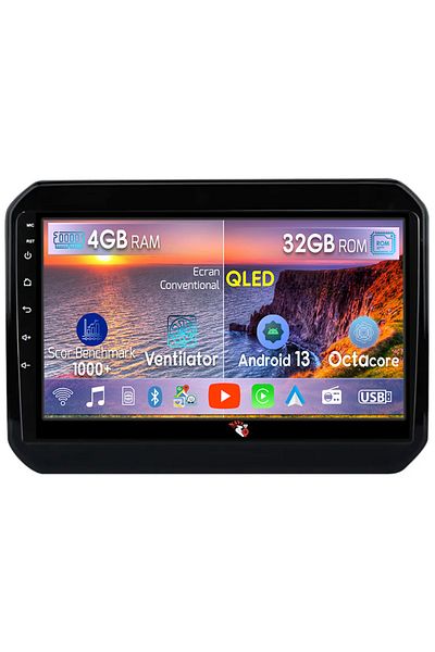 navi-it Navigatie dedicata Suzuki Ignis 2016-2020, 4 GB RAM 32 ROM, Android 13, Display QLED, 9", DSP, Carpl
