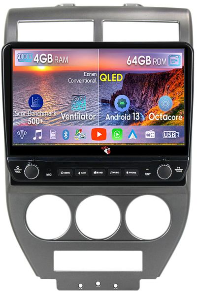navi-it Dedicated navigation Compass 2007-2009 with rotary buttons model 2024, 4 GB RAM 64 ROM, Quadcore, Andr