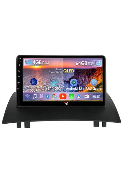 navi-it Navigatie dedicata Renault Megane 2 2002-2009, 4GB RAM 64GB ROM, Octacore, Android 13, Display QLED