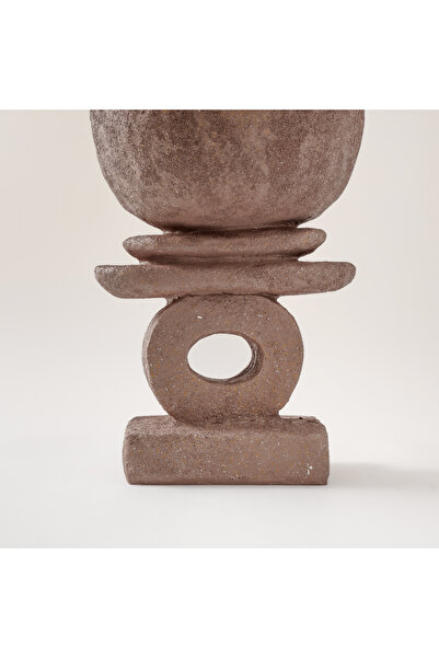 homez resin decorative bowl 21.1cm, brown