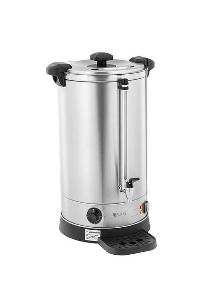 Royal Catering Warnik podgrzewacz do wody z podwójnymi ściankami i ociekaczem 19.7 L 2500 W srebrny